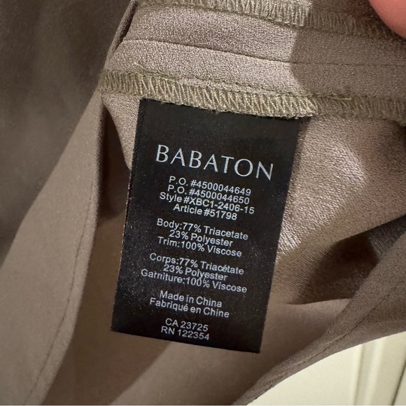 Aritzia Babaton Army Green Tank - Picture 4 of 4